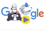 Le Doodle en l'honneur de Ignaz Semmelweis. // Source : Capture d'écran Google