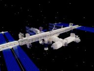 L'ISS dans Minecraft // Source : Microsoft