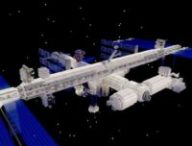 L'ISS dans Minecraft // Source : Microsoft