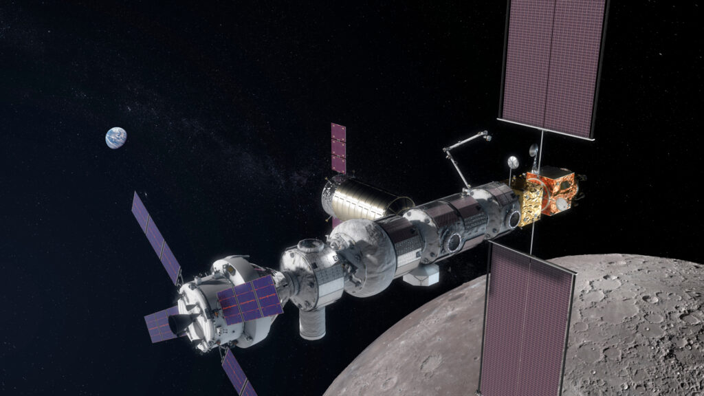 lunar gateway in space