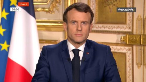 Emmanuel Macron le 16 mars 2020