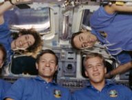 Une mission à bord de la navette spatiale Atlantis. L'astronaute Jean-François Clervoy est à droite. // Source : Flickr/CC/Nasa Johnson (photo recadrée)