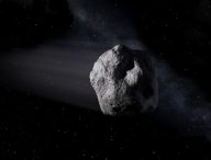 Un astéroïde, vue d'artiste. // Source : NASA/JPL-Caltech (photo recadrée)