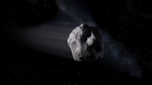 Un astéroïde, vue d'artiste. // Source : NASA/JPL-Caltech (photo recadrée)