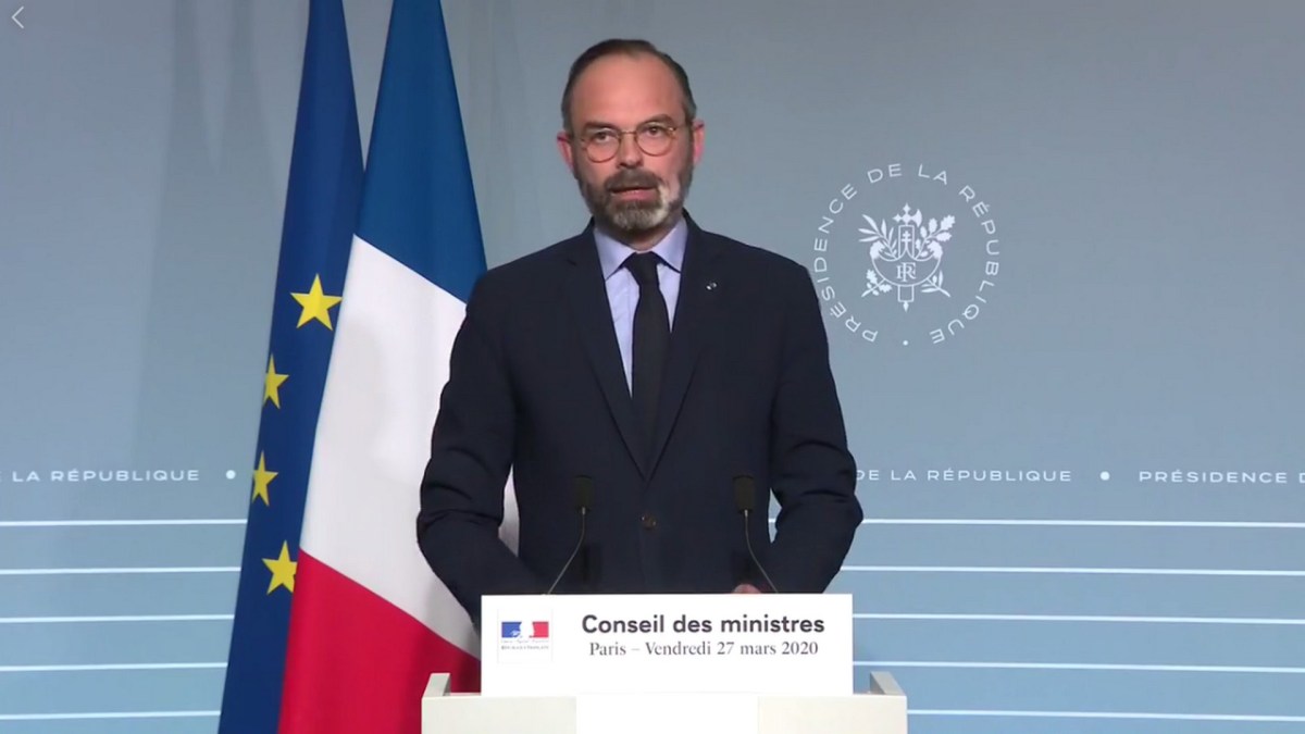 Edouard Philippe le 27 mars 2020