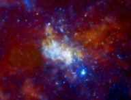 La source Sagittarius A. // Source : Wikimedia/CC/NASA/CXC/MIT/F. Baganoff, R. Shcherbakov et al. (photo recadrée)