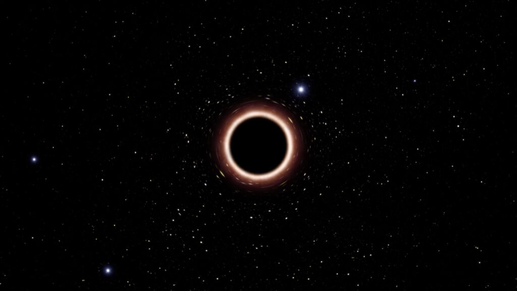 Vue d'artiste de Sagittarius A*. // Source : Capture d'écran YouTube ESO
