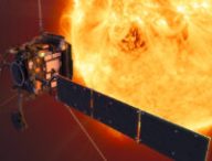 Vue d'artiste de la mission Solar Orbiter. // Source : ESA/ATG medialab (photo recadrée)