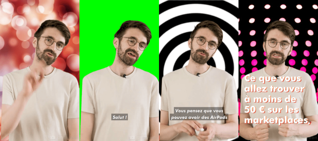 Unscreen détourage vidéo fonds