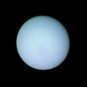 Uranus photographiée en 1986. // Source : Flickr/CC/Kevin Gill (photo recadrée)