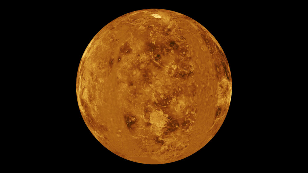 La surface de Vénus. // Source : NASA/JPL (photo recadrée)