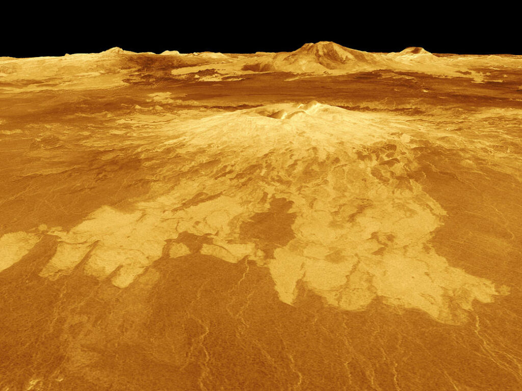 Volcan sur Vénus, Source: Nasa/JPL