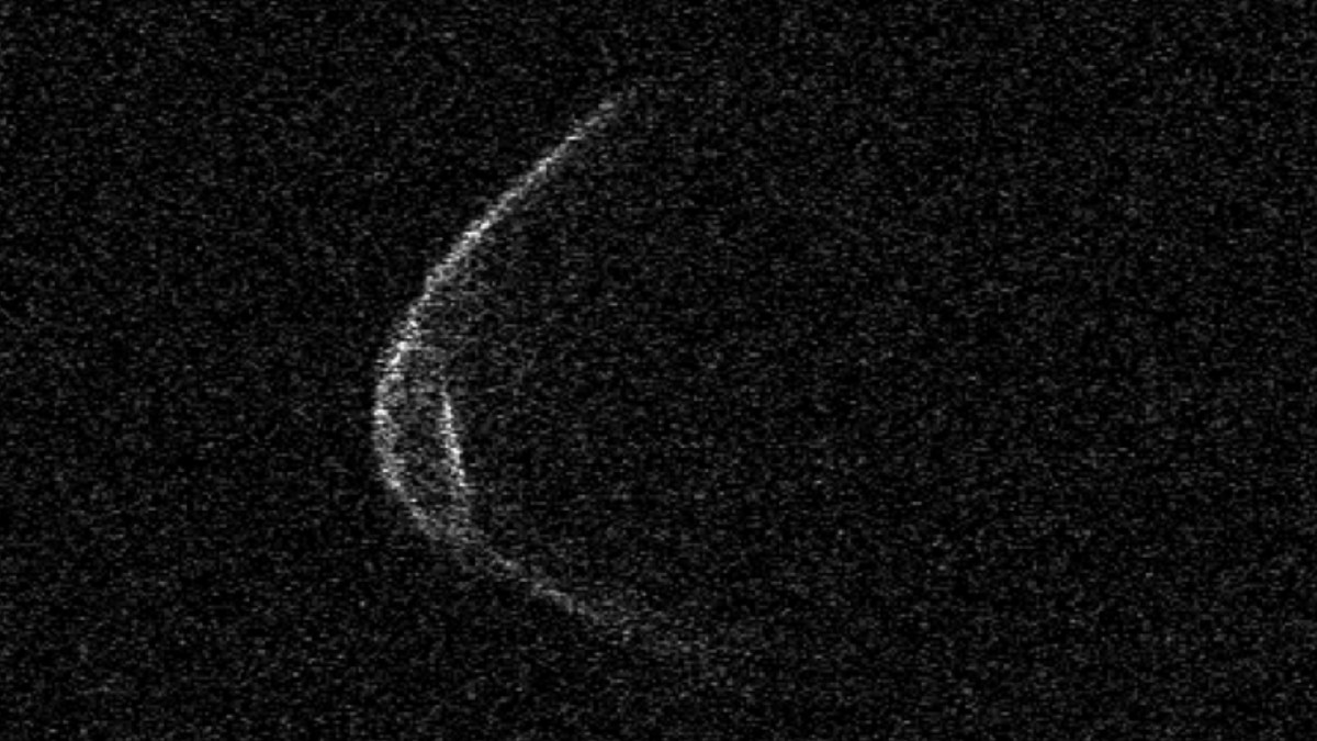 L'astéroïde 1998 OR2 vu par l'observatoire d'Arecibo. // Source : Arecibo Observatory/Nasa/NSF (image recadrée)