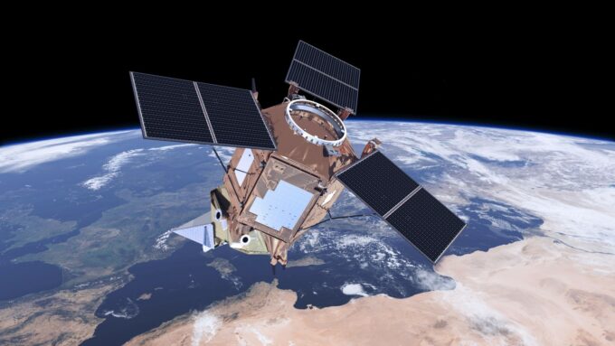 Le satellite Sentinel-5P sert à surveiller l'atmosphère terrestre dans le cadre de la mission Copernicus.  // Source : ESA