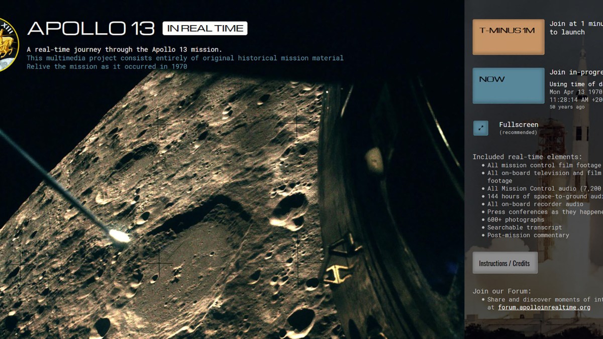 Apollo 13 in Real-time