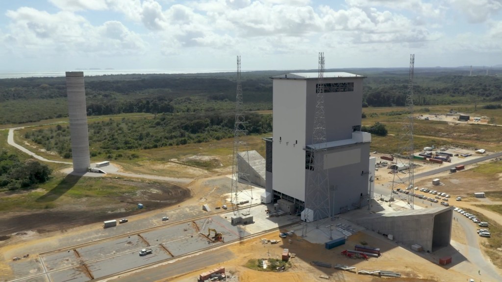 Ariane 6 chantier pas de tir // Source : Centre spatial guyanais
