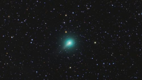 La comète C/2019 Y4 (ATLAS). // Source : Flickr/CC/Dominique Dierick (photo recadrée)