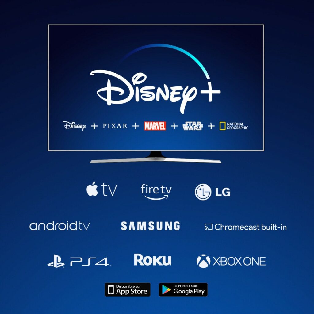 Les différentes manières d'accéder à Disney+ sur une télé