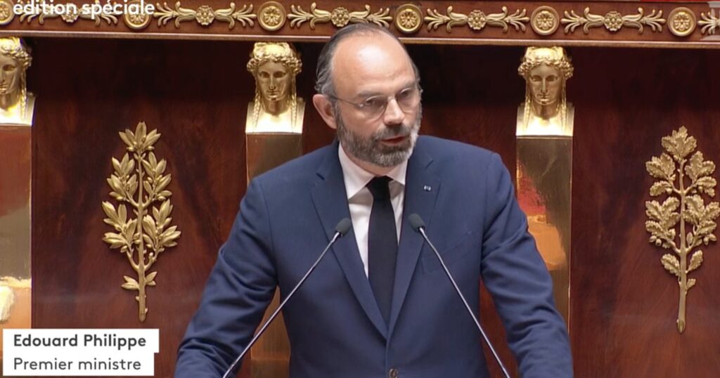 Edouard Philippe à l'AN le 28 avril. Edouard Philippe à l'AN le 28 avril.
