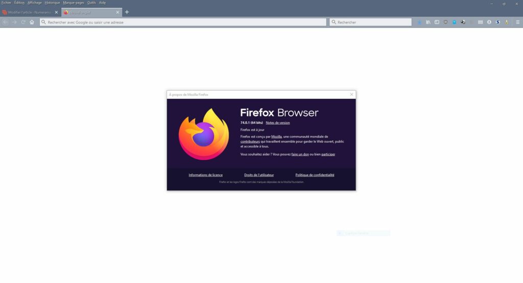 Firefox 74.0.1 Firefox 74.0.1