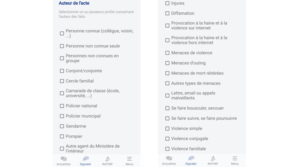 Une partie des informations à renseigner sur l'application Flag // Source : Flag / Numerama Une partie des informations à renseigner sur l'application Flag // Source : Flag / Numerama