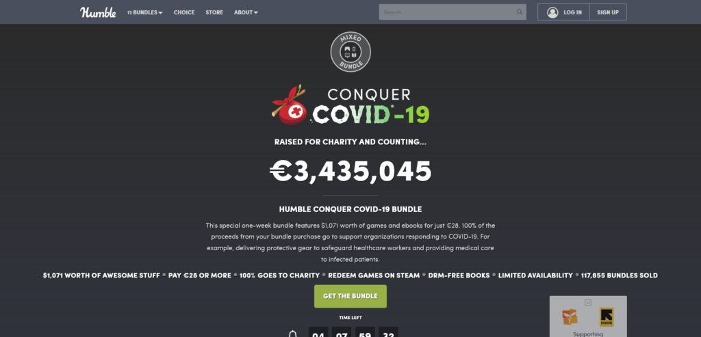 Humble Conquer COVID-19 Bundle