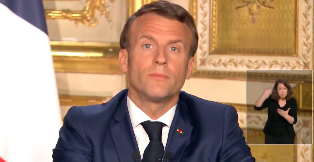 Emmanuel Macron le 13 avril 2020