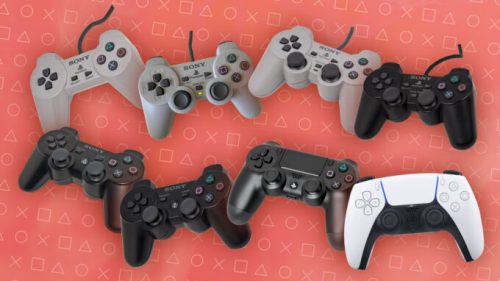 Évolution de la manette chez Sony // Source : Numerama