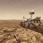 Vue d'artiste du rover Perseverance collectant des échantillons. // Source : NASA/JPL-Caltech