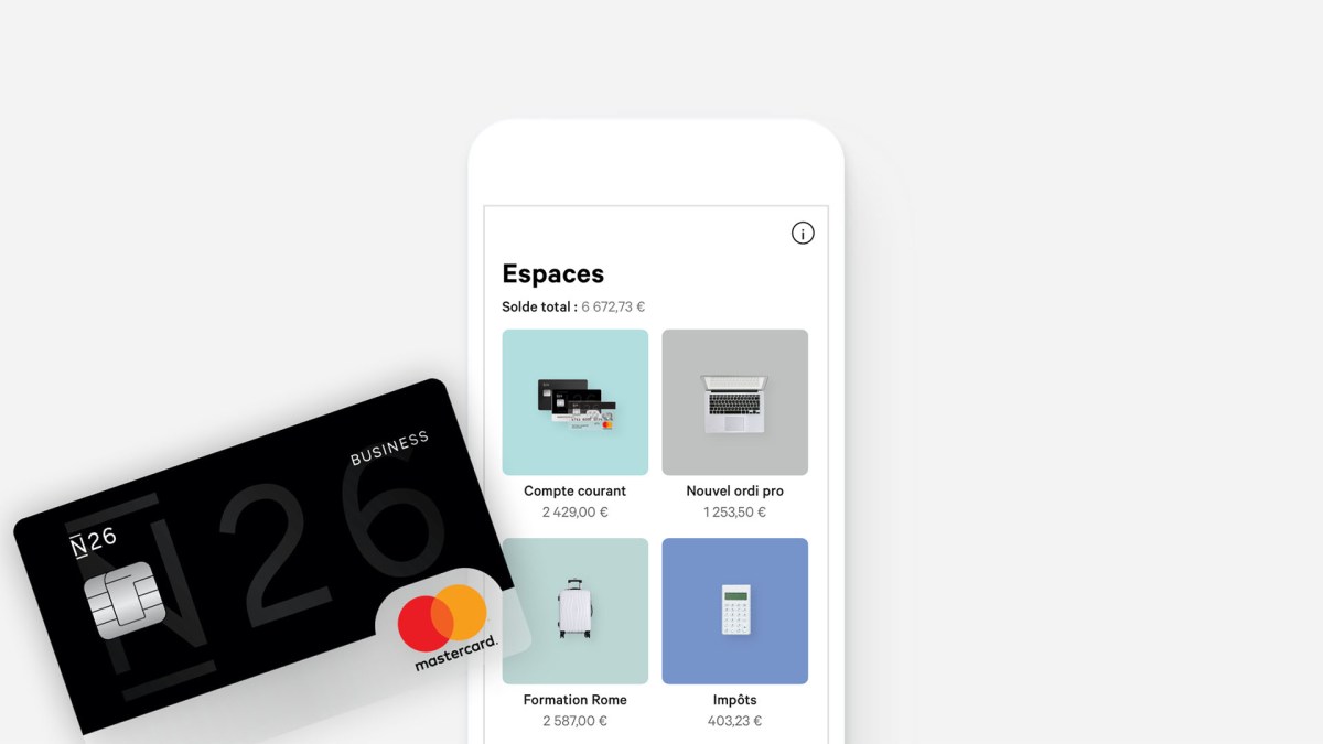 La banque mobile N26. // Source : N26