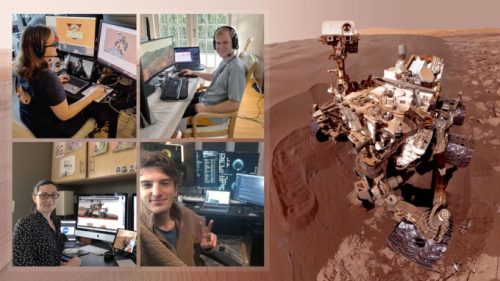 La Nasa continue de travailler sur la mission de Curiosity en télétravail. // Source : NASA/JPL-Caltech (photo recadrée)
