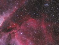 La position de V906 Carinae. // Source : W. Paech and F. Hofmann, Chamaeleon and Onjala Observatory Namibia (photo recadrée)
