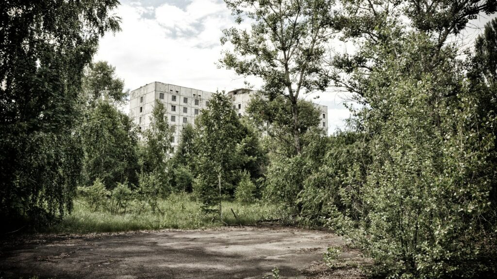 La zone d'exclusion de Tchernobyl est un périmètre de 30 kilomètres autour de la centrale nucléaire. // Source : Pixabay