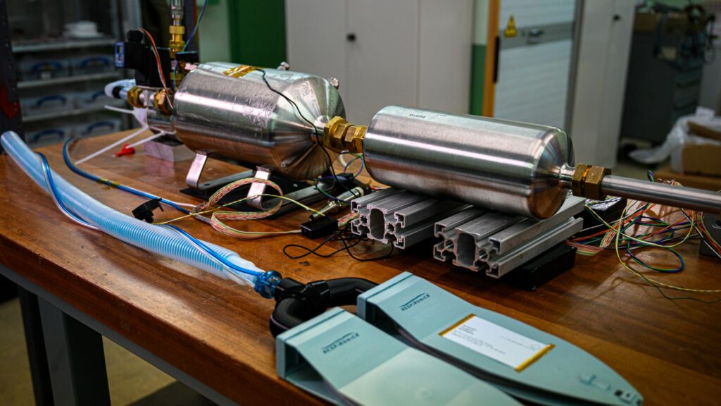 Image du prototype de respirateur imaginé par une équipe de physiciens et d'ingénieurs. // Source : CERN