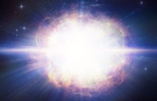 Vue d'artiste de la supernova SN2016aps. // Source : M. Weiss (photo recadrée)