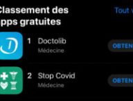 Une "classement des apps" médecine dans l'app store le 29 avril 2020