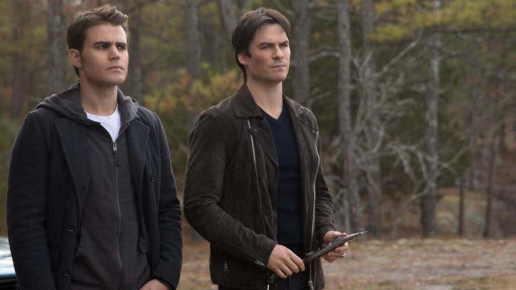 Paul Wesley et Ian Somerhalder dans The Vampire Diaries // Source : Warner Bros. Paul Wesley et Ian Somerhalder dans The Vampire Diaries // Source : Warner Bros.