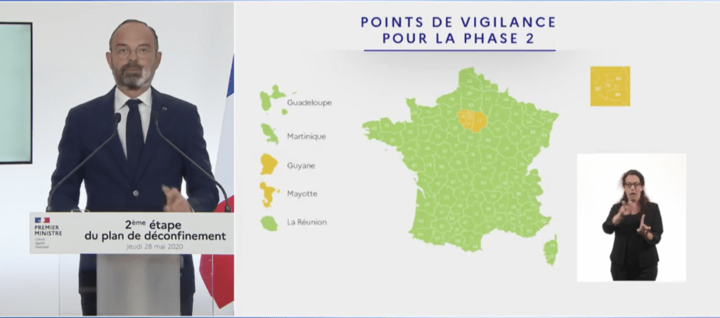 La nouvelle carte des départements. // Source : Gouvernement