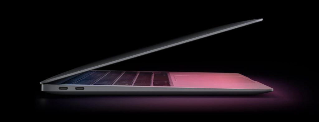 Le MacBook Air M1 2020 // Source : Capture d'écran Apple.com