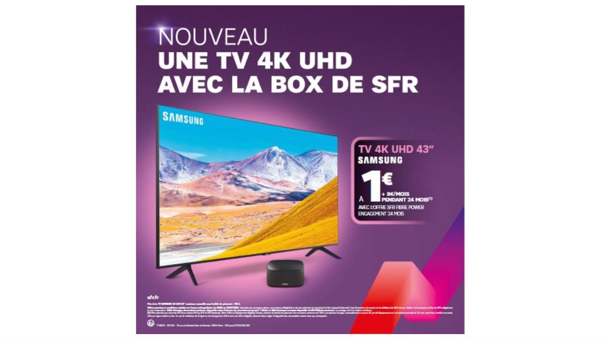 Offre Internet + TV de SFR // Source : SFR