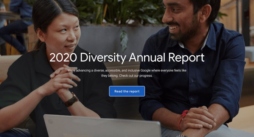 Le rapport annuel de Google sur la diversité de ses effectifs