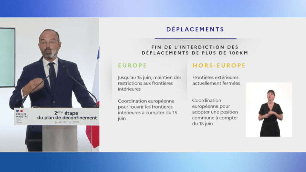 Les déplacements // Source : Gouvernement