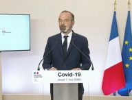 Edouard Philippe ce 7 mai 2020 // Source : Capture d'écran de la conférence de presse de l'Elysée