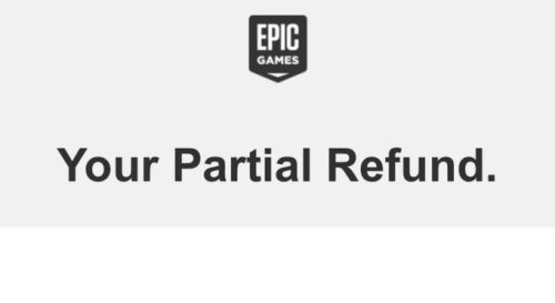 Remboursement Epic Games Store // Source : Twitter