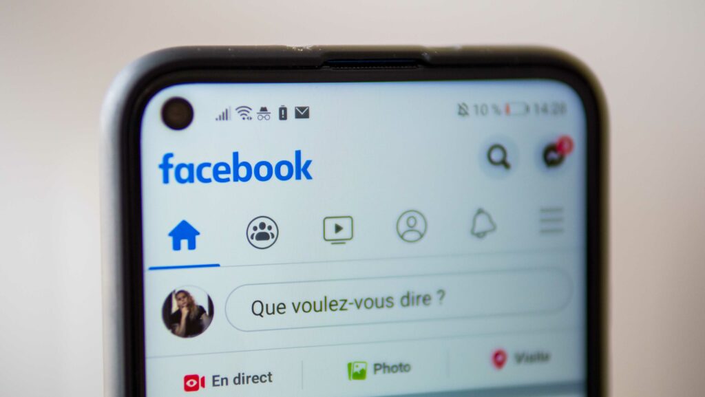 Facebook // Source : Louise Audry pour Numerama Facebook // Source : Louise Audry pour Numerama