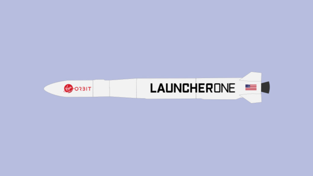 Schéma du LauncherOne. // Source : Wikimedia/CC/UnknownM1 (photo recadrée et modifié)