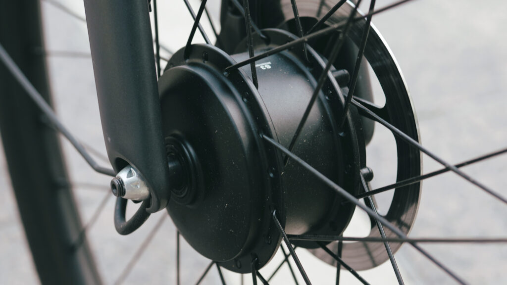 Moteur du VanMoof Electrified S3 // Source : Louise Audry pour Numerama Moteur du VanMoof Electrified S3 // Source : Louise Audry pour Numerama