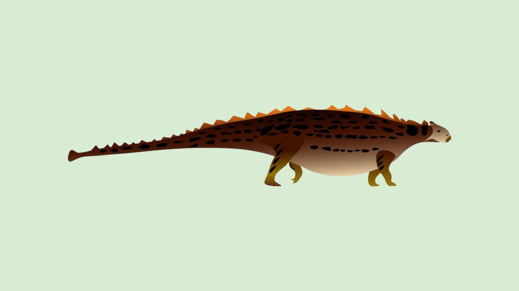 Illustration du dinosaure Bissektipelta archibaldi. // Source : St Petersburg University