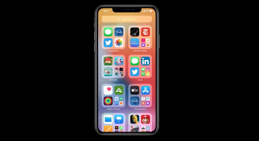 Présentation d'iOS 14  // Source : Apple