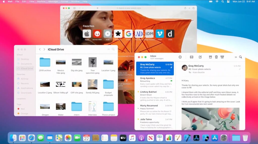 Présentation de MacOS Big Sur // Source : Apple Présentation de MacOS Big Sur // Source : Apple